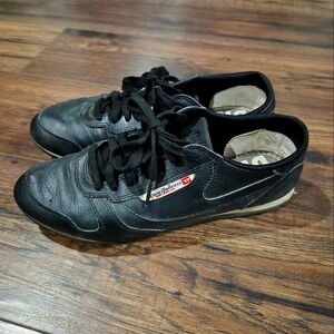Diesel Black leather shoe sneakers street style athletic laced EU 39